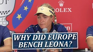 Europes Solheim Captain Responds To Sitting Leona Maguire On Saturday [upl. by Ahserak]