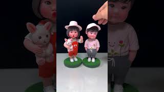 Meet My Cute Bobblehead Characters ：A Fun Clay Showcase [upl. by Innoj]