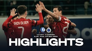 HIGHLIGHTS  KAA GENT  CLUB BRUGGE  CROKY CUP 2324 [upl. by Gustave863]