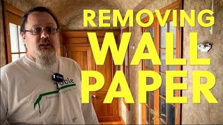 Removing Wallpaper And Prepping For Paint [upl. by Araec]