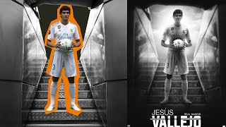 Photoshop Tutorial Blending Images  Jesus Vallejo  Real Madrid  Football Wallpaper [upl. by Punke]