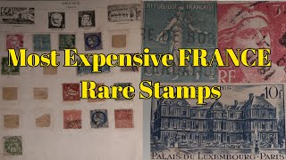 Most Expensive FRANCE Rare Stamps  Stamps Collection [upl. by Alegnat824]