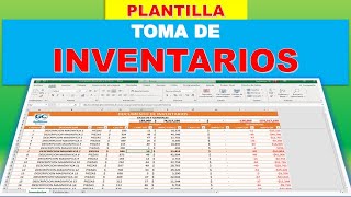 TOMA DE INVENTARIOS GENERALES PLANTILLA excel tutorial office formula exceltips inventory [upl. by Anilas547]