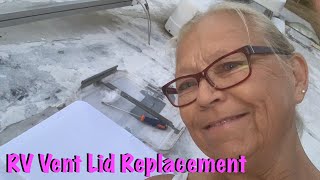 RV Roof Vent Lid Replacement [upl. by Ydnyl]