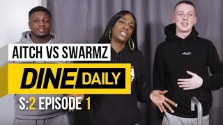 Aitch vs Swarmz  Dine Daily S2E1  GRM Daily [upl. by Noiemad909]