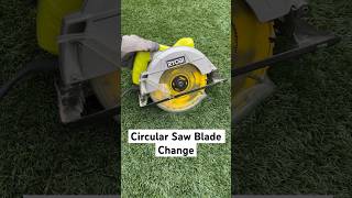 Ryobi Circular Saw Blade Change  How to Change Blades on Buzz Saw diy ryobi circularsaw [upl. by Hansel]