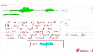 If for an Amperian loop oint vecBvecdl  0 does that mean vecB  0 at every [upl. by Ahsinrat839]