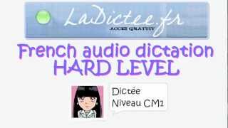 encamargue  Dictée niveau CM1  FLE  averageeasy level [upl. by Ynottirb]