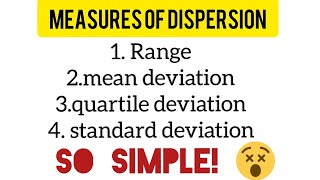 Measures of dispersionRangeMean deviationQuartile deviationstandard deviationmalayalam [upl. by Ecneps]