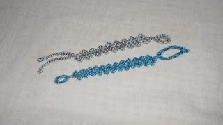 Braccialetto a Zig Zag Uncinetto crochet bracelet ganchillo pulsera [upl. by Ieso]