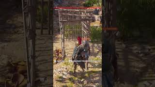 Assassins Creed Odyssey Clip10 FREEING A PRISONER JUST TO Assassinate HIM [upl. by Omoj630]