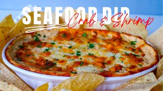 CRAB amp SHRIMP SEAFOOD DIP RECIPE  APPETIZER IDEAS  CHAZS CUISINES [upl. by Dibrin731]