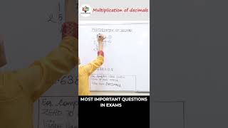 Multiplication of Decimals  Maths Easy Trick 😮🔥shorts maths tipsandtricks youtubeshorts trick [upl. by Peppy2]