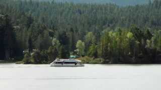 Houseboat on Sproat Lake Vancouver Island Canada [upl. by Maer]