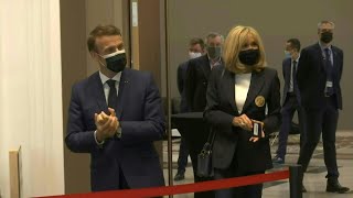 Emmanuel and Brigitte Macron vote in regional elections in Le Touquet  AFP [upl. by Eniroc906]