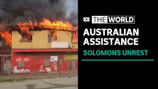 Australia sending troops police to help riothit Solomon Islands  The World [upl. by Johnsson]