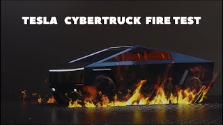 Tesla Cybertruck Fire Test [upl. by Seldon]