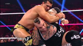 Brodus Clay vs Alberto Del Rio Raw Oct 15 2012 [upl. by Millda]