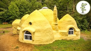 Incredible Dome Home Built with Earth Bags  Sustainable SuperAdobe House [upl. by Hillegass713]