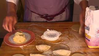 Making Pierogi  How To Use Pierogi Press Whole Wheat Russian Pierogis [upl. by Matless]