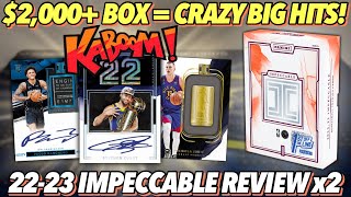 INSANE PULLS FROM 2000 BOXES 😱🔥 202223 Panini Impeccable Basketball FOTL Hobby Box Review x2 [upl. by Meekar]