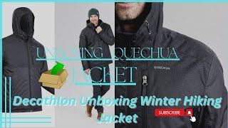 Decathlon  QUECHUA  Men’s Waterproof Winter Hiking Jacket  SH100 XWARM 10°C  Black  Unboxing [upl. by Chelsy]