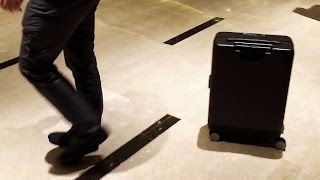 The Cowa Robot is a smart suitcase that follows you [upl. by Marylee]