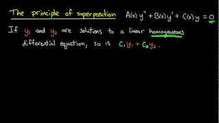 ODE  Principle of superposition [upl. by Portwine604]