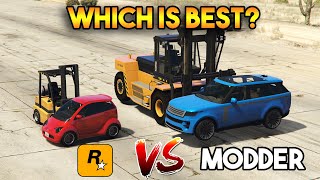 GTA 5 FORKLIFT VS MODDER FORKLIFT WHICH IS BEST [upl. by Aninad819]