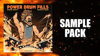 SUPER HEAVY  Power Drum Fills  Sample Pack by Oversampled [upl. by Kciregor638]