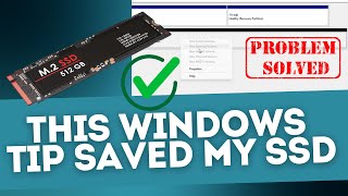 This Windows Trick Saved My SSD [upl. by Adiraf]