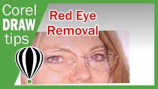 Red Eye Removal in CorelDraw [upl. by Willyt356]