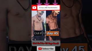 45 days abs transformation  day1 to day45 shorts abs transformation [upl. by Kramal150]