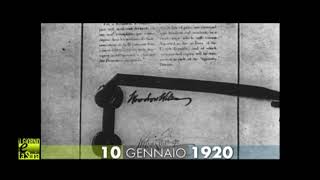 10 Gennaio 1920 Prima riunione della Società delle Nazioni [upl. by Ailgna]