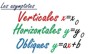 les asymptotes horizontales et verticales et obliques avec des exemples de fonctions [upl. by Curcio236]