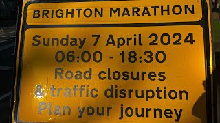 Brighton Marathon Partial Course Warning [upl. by Anairt]