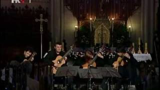 Zagreb Guitar Quartet  Bach Little Fugue BWV 578 [upl. by Serra]