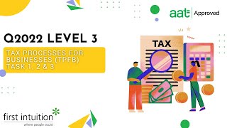 AAT Q2022 Level 3 Tax Processes for Businesses TPFB  Task 1 2 amp 3  First Intuition [upl. by Delorenzo734]