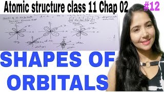 Shapes of Orbitals shapes of Orbitals class 11  Atomic structure 12 [upl. by Dewees]