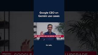 Google CEO Sundar Pichai on Gemini use cases Shorts [upl. by Hamford]