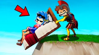 COMO TROLLEAR A TUS AMIGOS EN FORTNITE 😂 BATALLA DE BASES SECRETAS 😱 LOS COMPAS [upl. by Frasch]