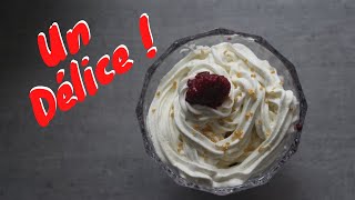 Recette creme chantilly facile et rapide  au mascarpone et vanille [upl. by Akeinahs]