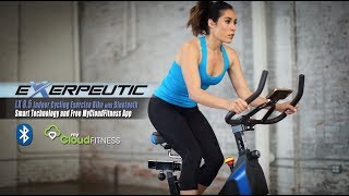 4230  Exerpeutic LX 85 Indoor Exercise Bike with Bluetooth Technology and Free MyCloudFitness App [upl. by Goulette]