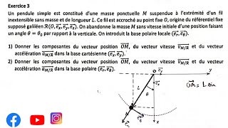 Examen 1 partie 1 Mécanique de point matériel S1 Contrôle تطوان  SMPC SMIA ENSA MIPC MI [upl. by Hillier430]