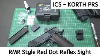 ICS  KORTH PRS  RMR Style Red Dot Reflex Sight  Fix Inner Barrel 內紅點安裝＋內管固定改裝 分享 [upl. by Ahseka790]