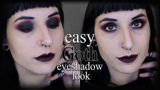 Easy goth smokey eye makeup tutorial 2019 [upl. by Cheri]