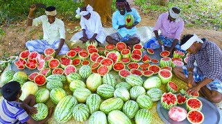 500 KG WATERMELON  Summer Health Drinks  WaterMelon Juice from Farm Fresh Fruits  Village Cooking [upl. by Keating226]