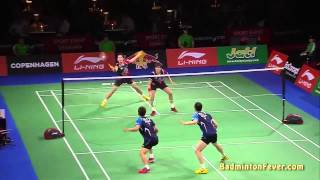 Badminton Highlights  2014 World Championships  MD Finals [upl. by Nichani]