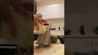 Grating Zucchini satisfying healthy asmr [upl. by Cecilio]