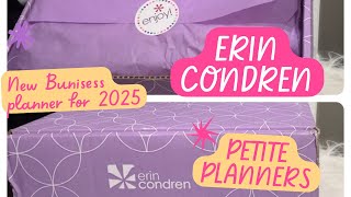 ERIN CONDREN PETITE PLANNER Unboxing My new planners for my Business for 2025 [upl. by Virgy]